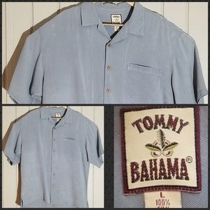 Tommy Bahama 100% Silk Button Down